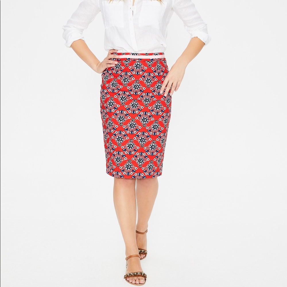 2 Modern Pencil Skirts - Red Pop & Green POP